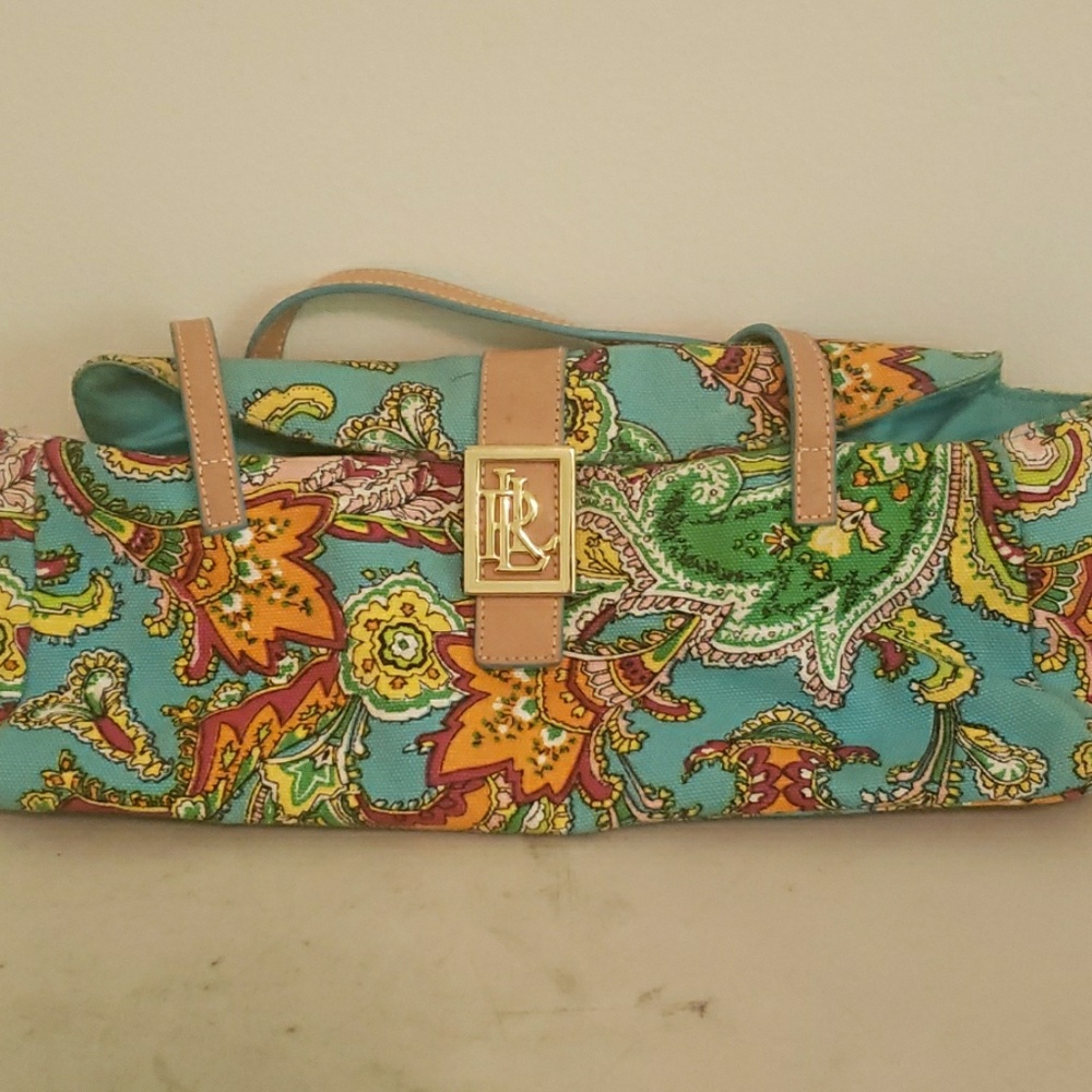 Ralph Lauren paisley design purse